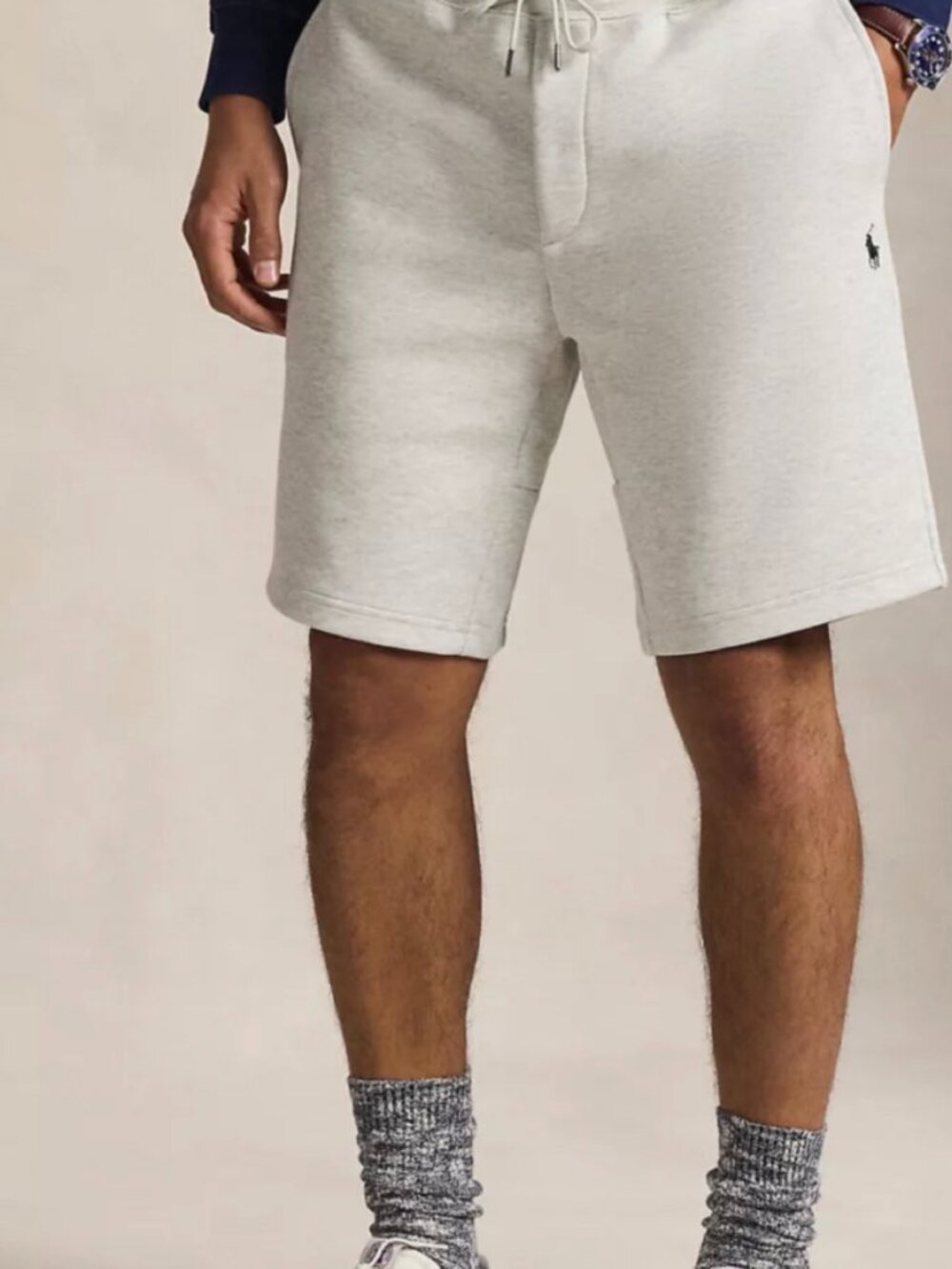 Polo Ralph Lauren Double Knit Fleece Shorts Mens Big & Tall Grey NWT